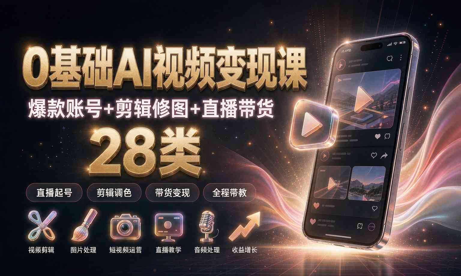 （13期百度）0基础AI视频变现课