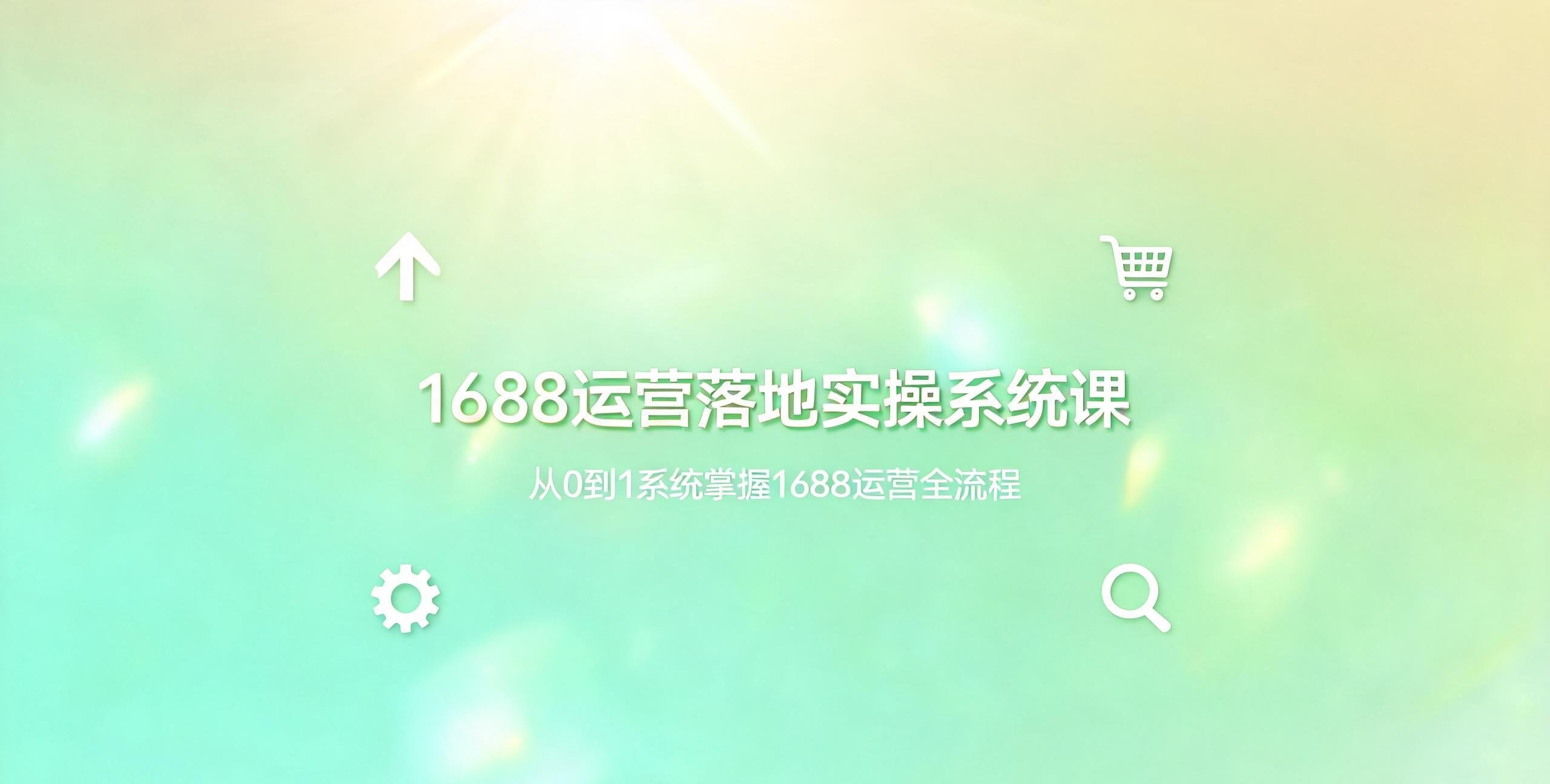 （12期）1688运营落地实操系统课