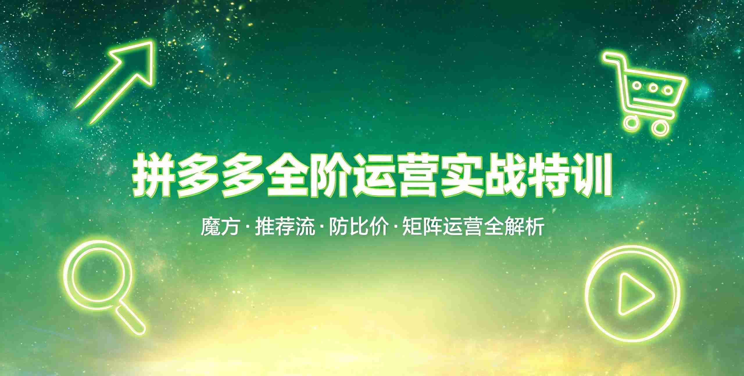 （12期）拼多多全阶运营实战特训