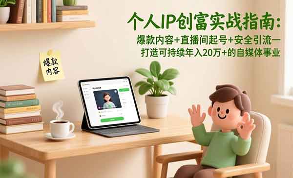 （三网1586期）个人IP创富实战指南