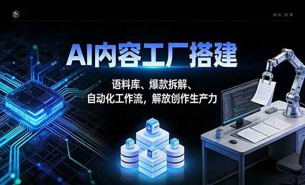 （三网1607期）AI内容工厂搭建
