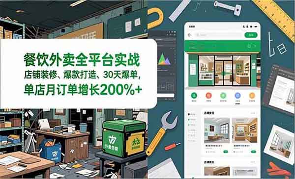 （三网1655期）餐饮外卖全平台实战