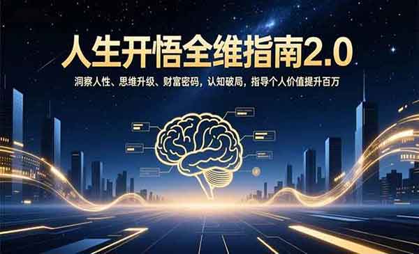 （三网1691期）人生开悟全维指南2.0