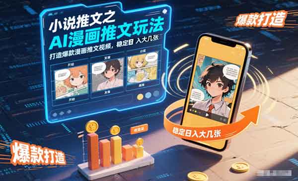 （三网1699期）AI漫画推文玩法