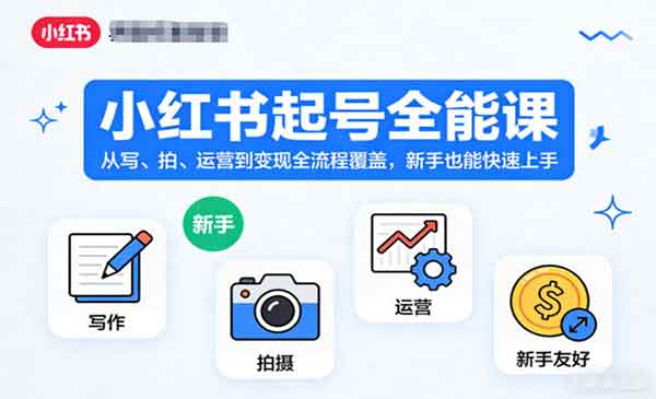 （三网1712期）小红书起号全能课
