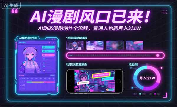 （三网1747期）AI动态漫剧