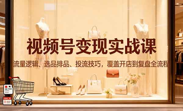 （三网1807期）视频号变现实战
