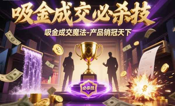 （三网1914期）吸金成交必杀技