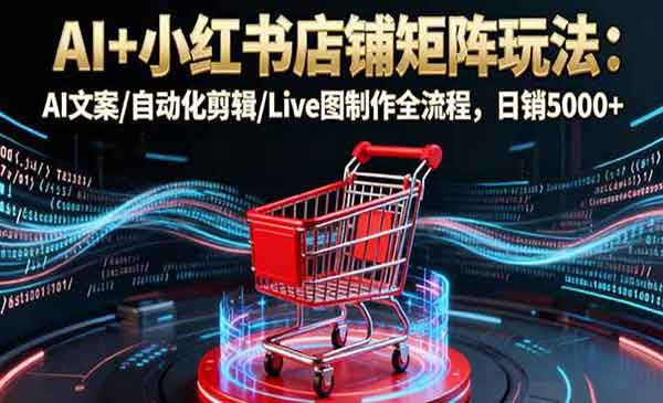 （三网1973期）AI+小红书店铺矩阵