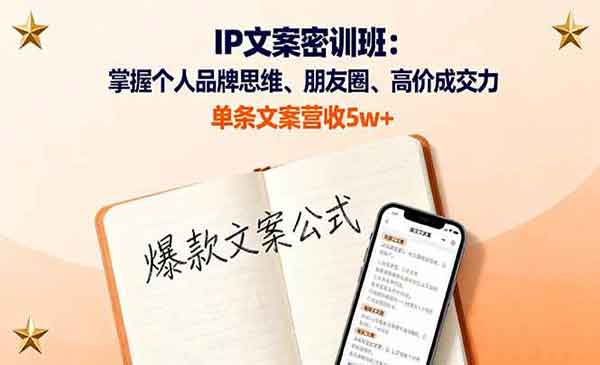 （三网1983期）IP文案密训