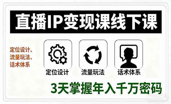 （三网2016期）直播IP变现课