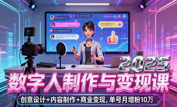 （三网2032期）数字人制作与变现