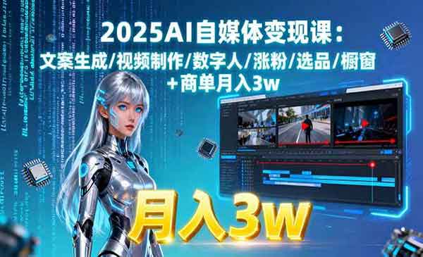 （三网2045期）AI自媒体变现课