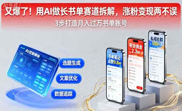 （三网2050期）AI长书单赛道解析