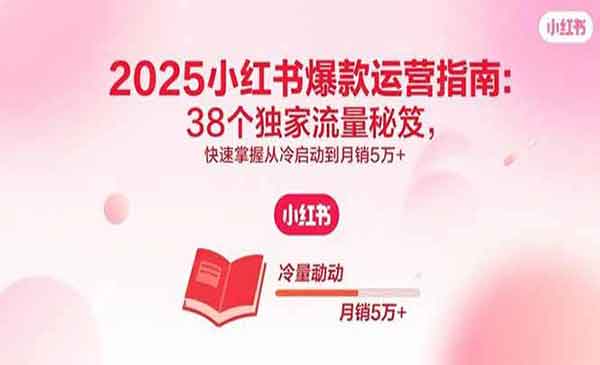 （三网2072期）小红书爆款运营指南