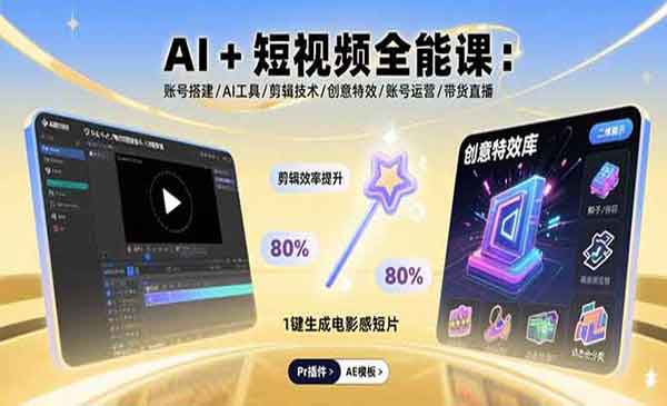 （三网2114期）AI+短视频全能课