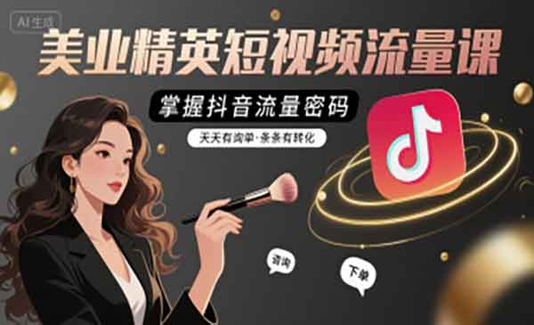（三网2222期）美业短视频流量课
