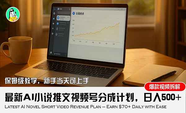 （三网2262期）视频号AI小说推文分成