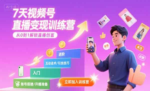 （三网2273期）视频号直播变现