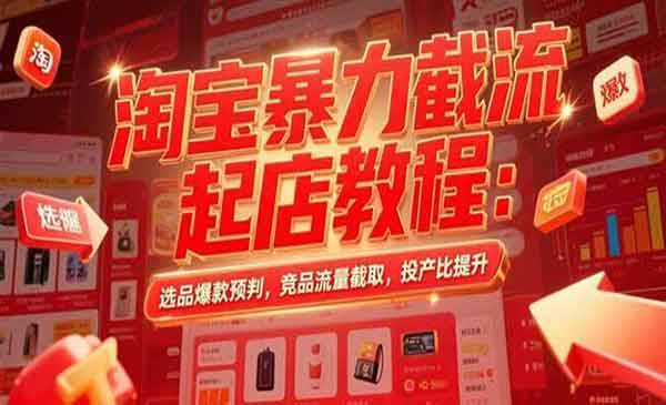 （三网2324期）淘宝暴力截流起店