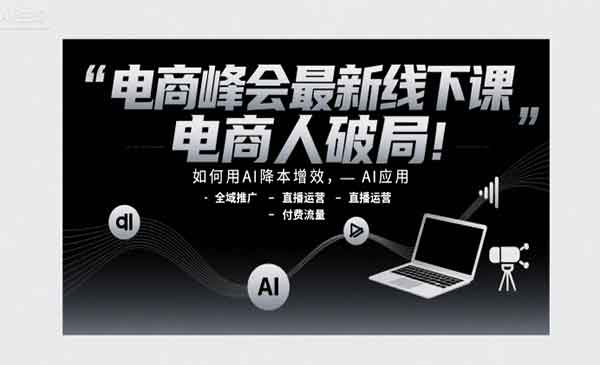 （三网2343期）电商峰会线下课