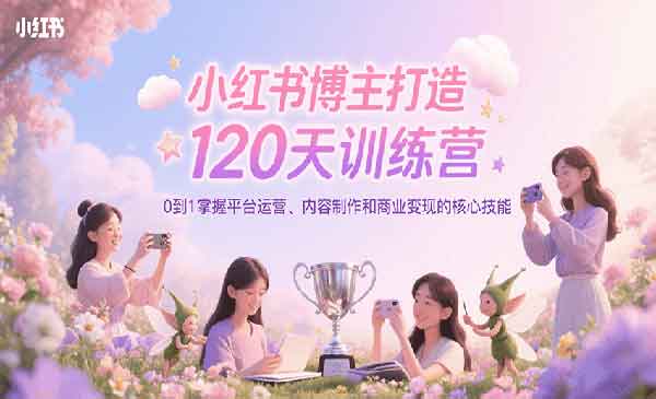 （三网2362期）小红书120天训练营