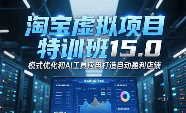（三网2363期）淘宝虚拟项目特训15.0