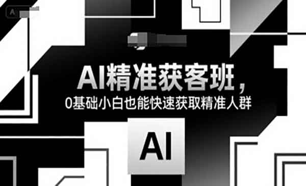 （三网2368期）AI精准获客班