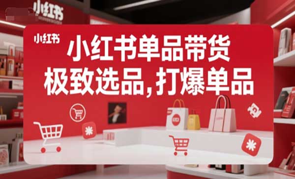 （三网2450期）小红书单品带货