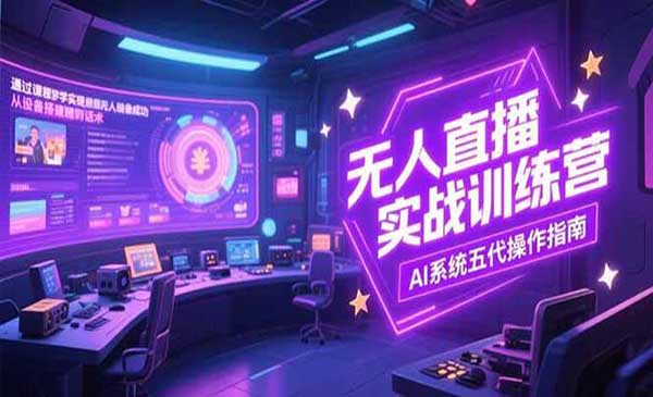 （三网2456期）无人直播实操训练营