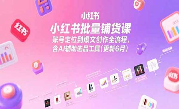 （三网2479期）小红书批量铺货课