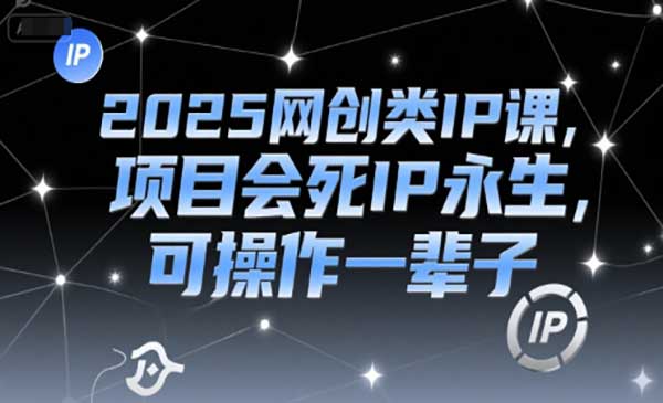 （三网2538期）2025网创类IP课