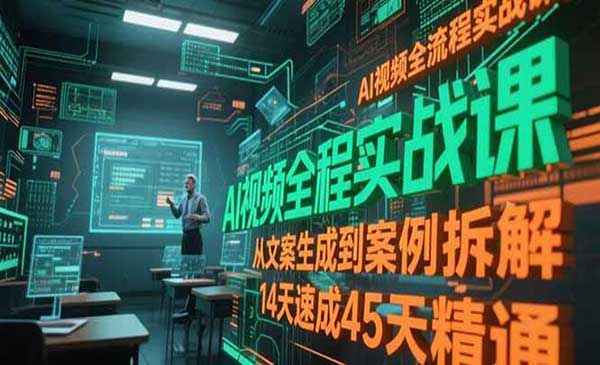 （三网2578期）AI视频全流程实战课