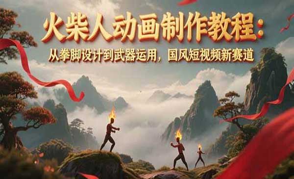 （三网2580期）火柴人动画制作教程
