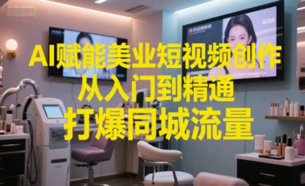（三网2627期）AI赋能美业短视频创作