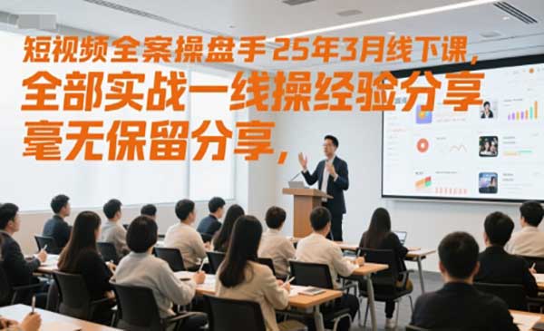(三网2681期)短视频全案操盘手