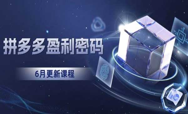 （三网2695期）拼多多盈利密码