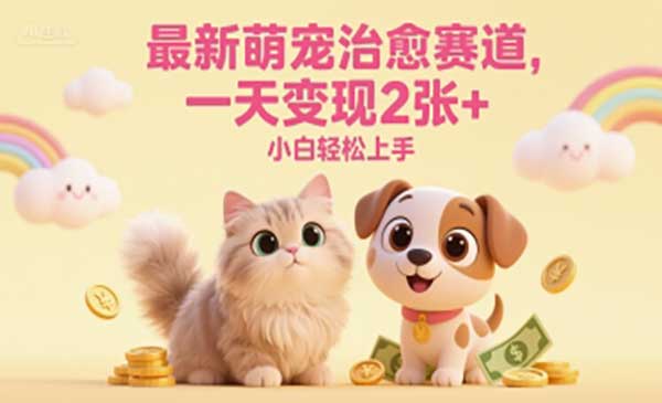 （三网2712期）最新萌宠治愈赛道