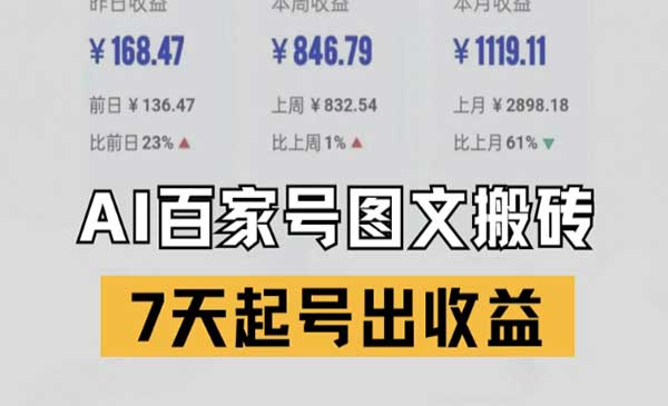 （三网2721期）百家号AI搬砖新玩法