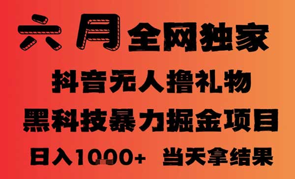 （三网2728期）抖音无人直播撸音浪