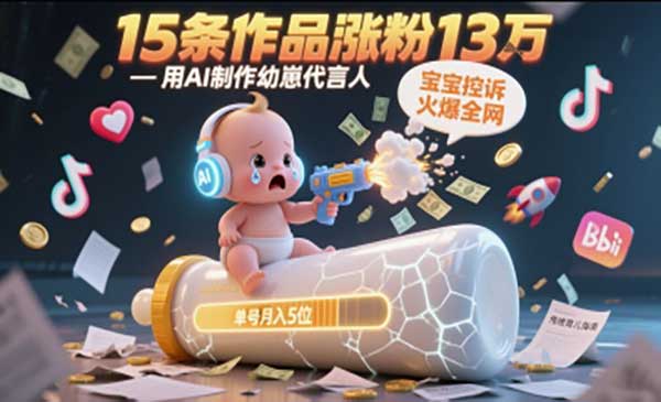 （三网2737期）AI制作幼崽代言人