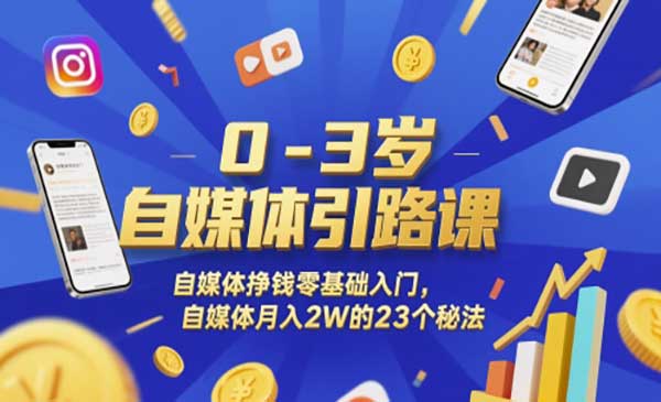（三网2804期）自媒体挣钱零基础入门
