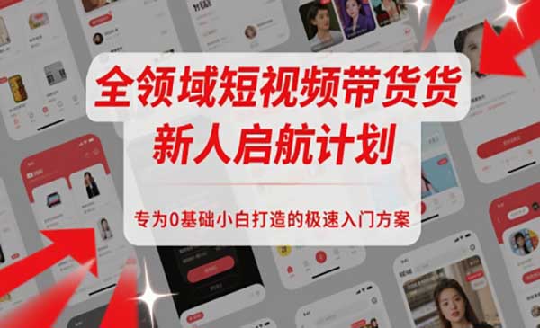 （三网2825期）全领域短视频带货