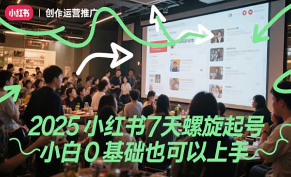 （三网2830期）小红书7天螺旋起号