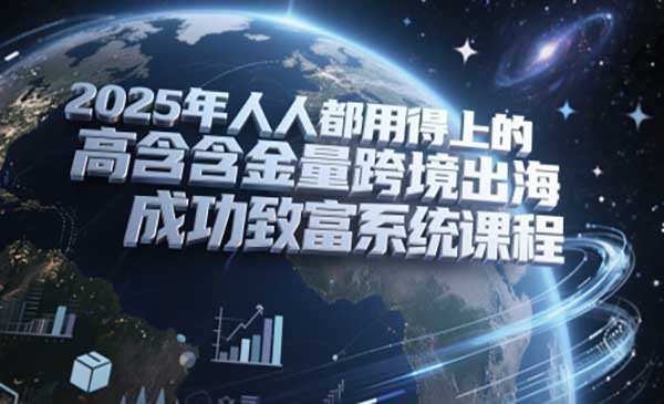 （三网2840期）跨境出海致富系统