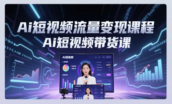 （三网2886期）Ai短视频流量变现课