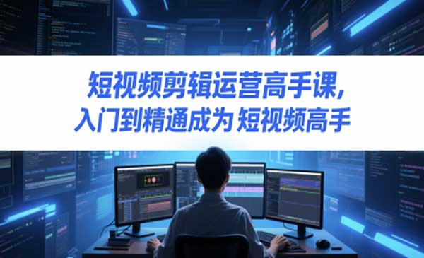 （三网2887期）剪辑运营高手课