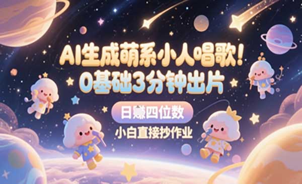 （三网2918期）AI生成萌系小人唱歌