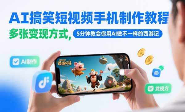 （三网2939期）AI搞笑短视频制作