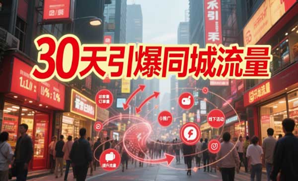 （三网2961期）30天引爆同城流量